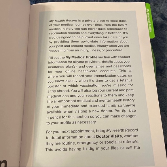 My Health Record Notebook - Picture 5 of 6